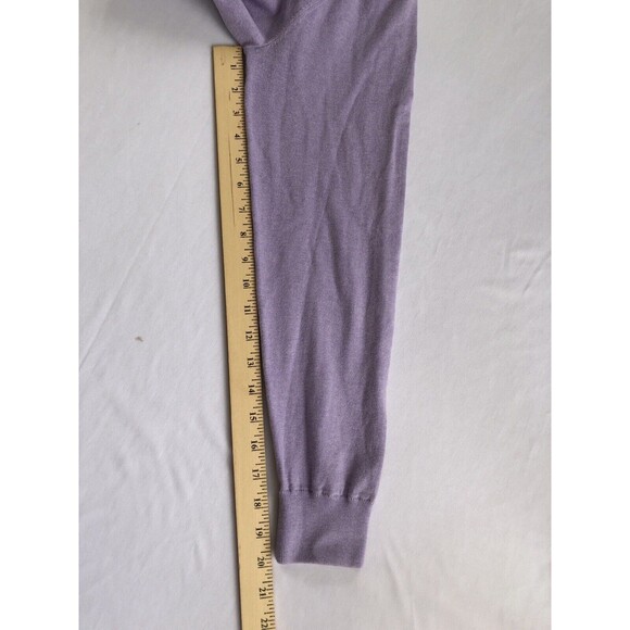 Peter Millar Crown Crest Cotton Silk British Lavender 1/4 Zip Sweater NWOT - Picture 7 of 9